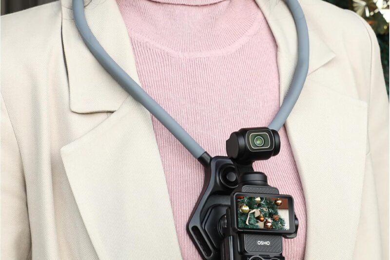 Magnetic Neck Holder for DJI OSMO Pocket 3 Accessories with Magnetic Mount Stand Combo, Comfortable Hands-Free Chest Clamp First-Personal POV VLOG for GoPro Action Camera